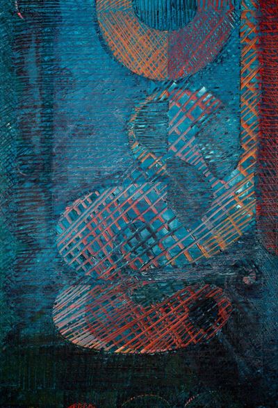 Composizione, olio su tela, 1974