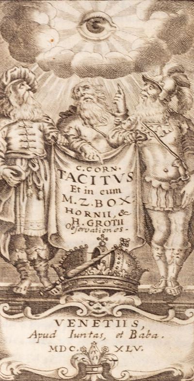 C. Corn. Tacitus Et in Eum M.z. Boxhornii, & H. Grotii Observationes
