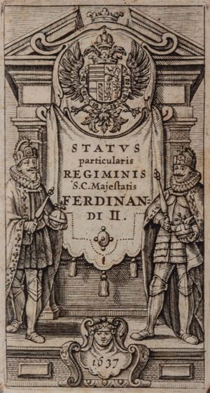 Status particularis regiminis S.C.. majestatis Ferdinandi II
