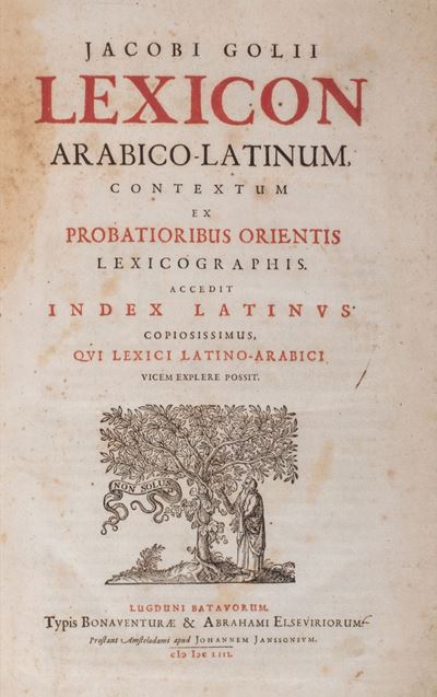 Lexicon Arabico-latinum, Contextum Ex Probatioribus Orientis Lexicographis. Accedit Index Latinus...