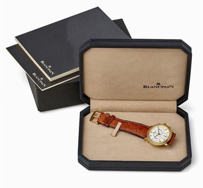 Blancpain, Chronograph Villeret, Orologio da polso in oro 18K