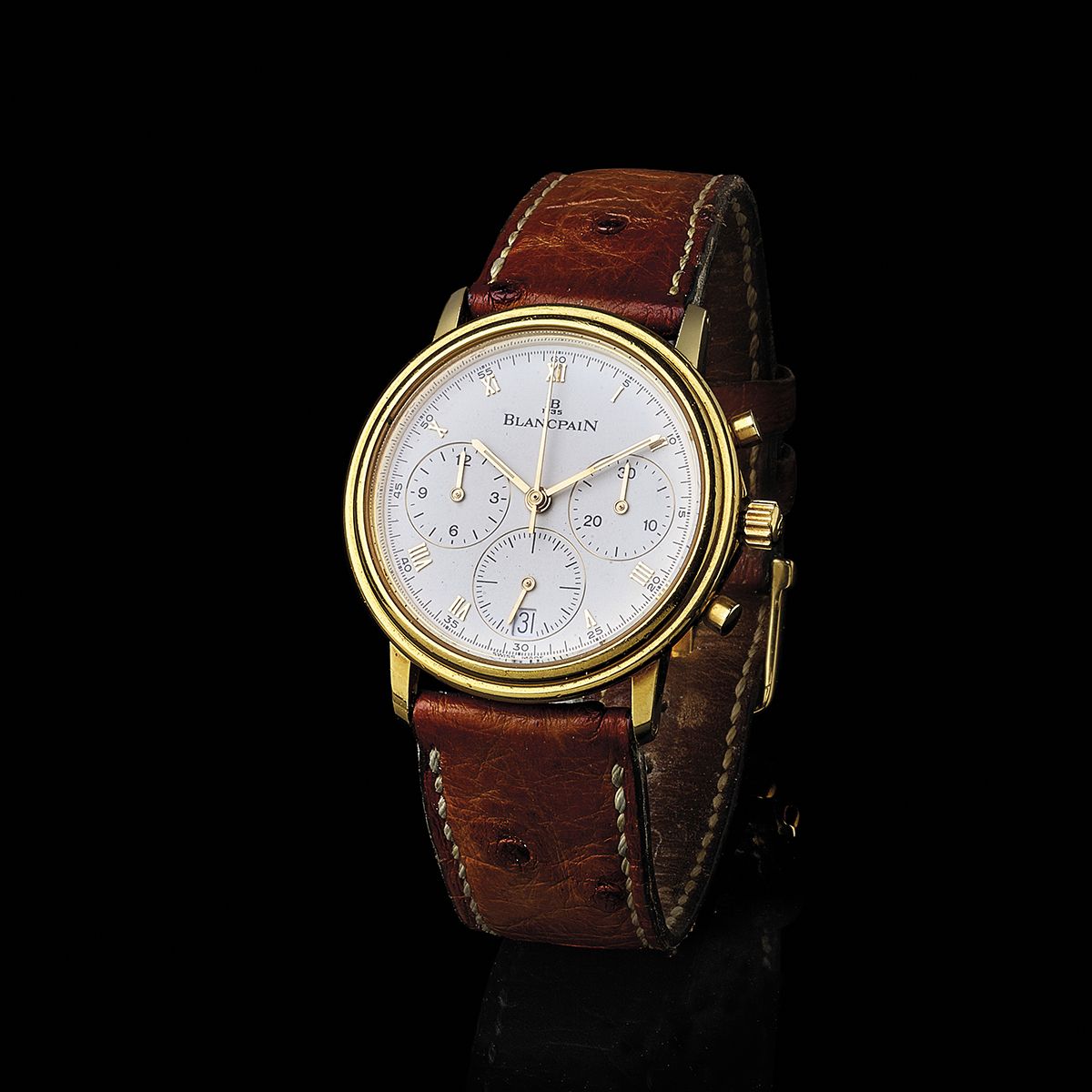 Blancpain, Chronograph Villeret, Orologio da polso in oro 18K