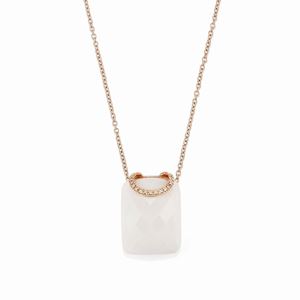 Collana con agata e diamanti