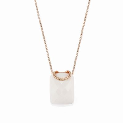 Collana con Agata e Diamanti