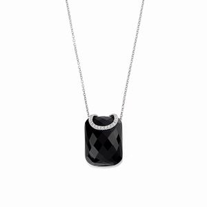 Collana con perla nera in ematite - Don Alfonso Gioielli - Manecapri