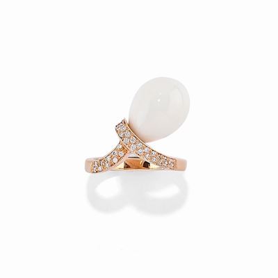 Anello con Agata e Diamanti