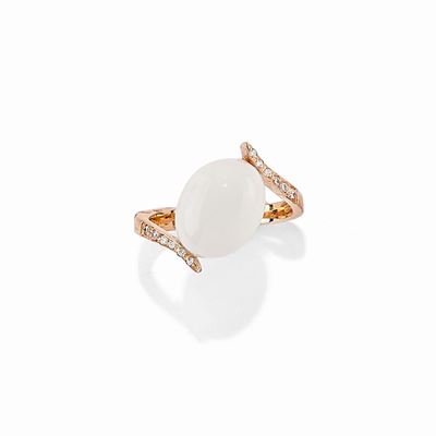Anello con Agata e Diamanti