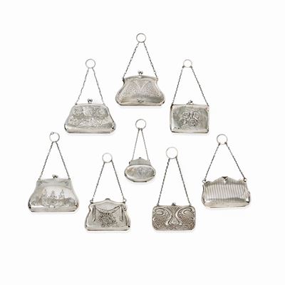 Borse in argento, Inghilterra XX secolo, 8 esemplari