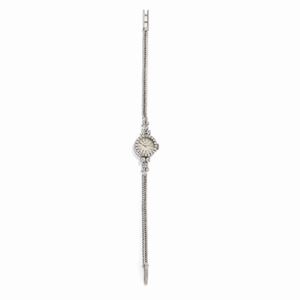 A 18K white gold and diamond lady's wristwatch, Universal
