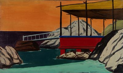 Capri, olio su tela