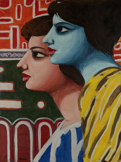 Figurazioni, olio su tela, 1955