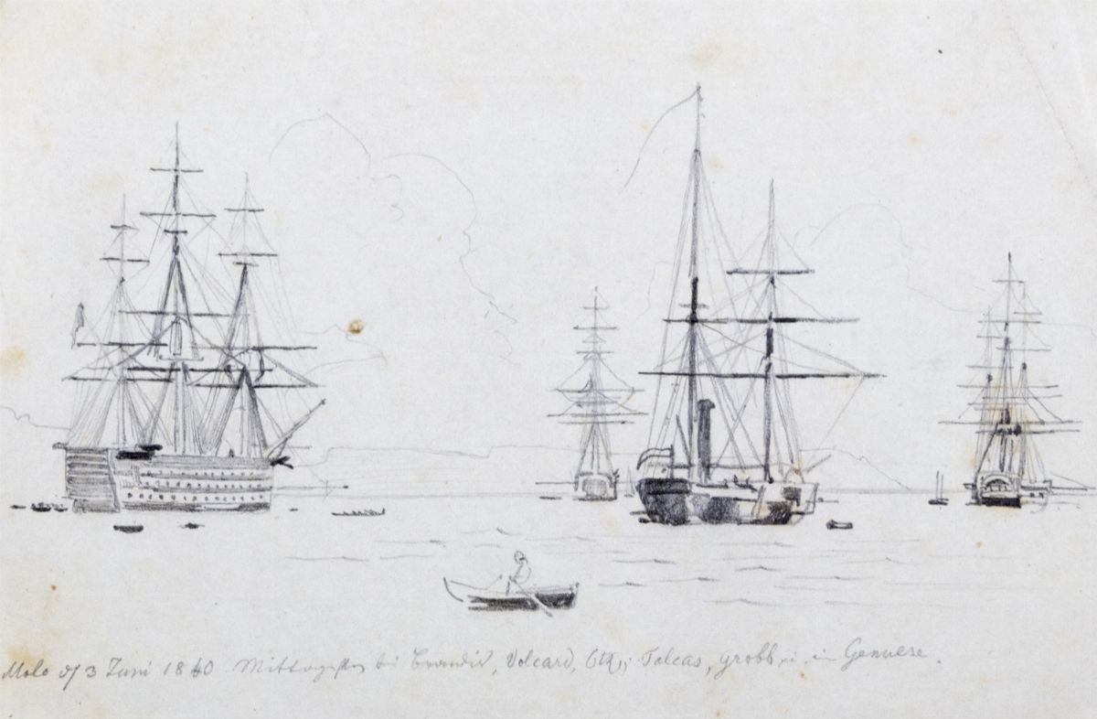 Johann Jakob Frey - Tre Disegni di Napoli
