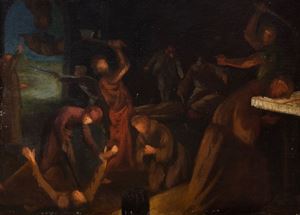 Prima idea per il dipinto "I martiri di Gorcum"