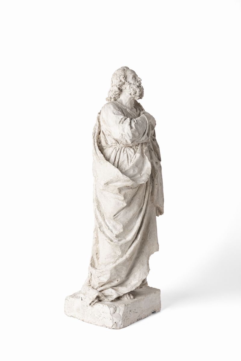 Enrico Quattrini - Profeta, scultura in gesso