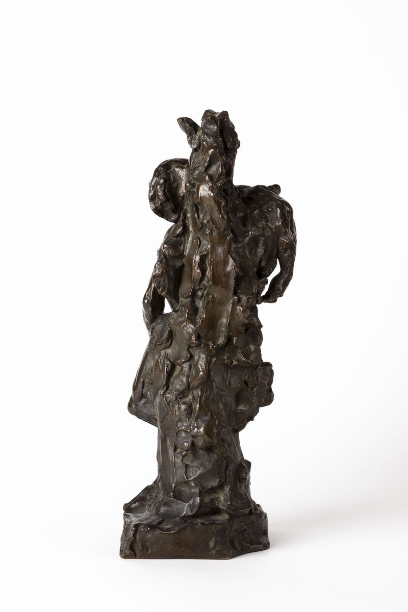 Désiré Fosse - San Sebastiano, scultura in bronzo