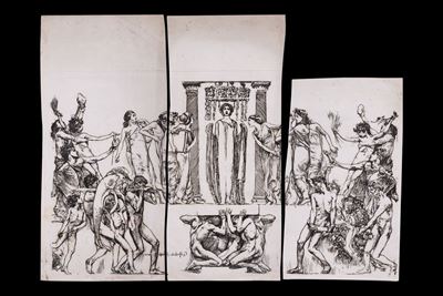Allegoria dell'Egitto moderno, incisione