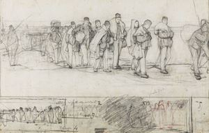 Study for the painting 'The Convicts', 1887
