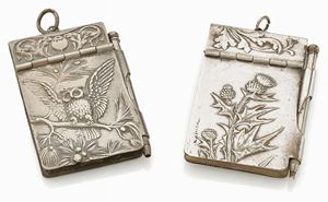 DUE CARNET DA BALLO IN ARGENTO, INIZI XX SECOLO