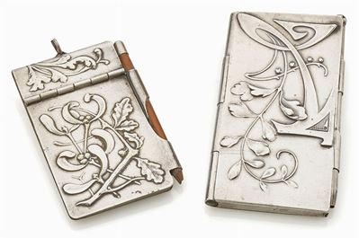Due carnet da ballo in argento, inizi XX secolo