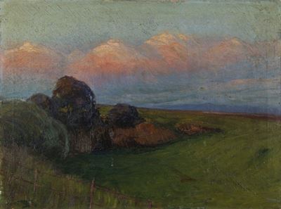 Luci vespertine, olio su tela