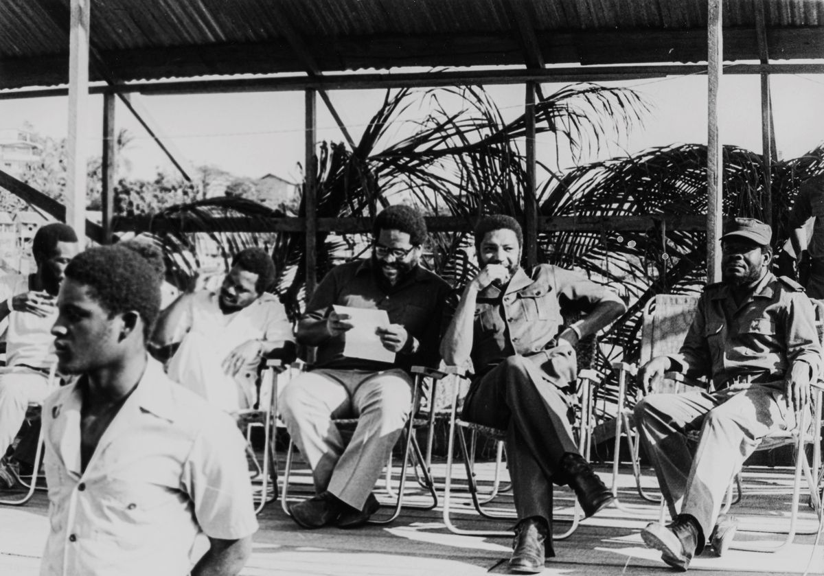 Osvaldo Salas - Viaggio a Granada con Fidel - Quattro stampe vintage alla gelatina ai sali d'arge...