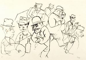 Grosz George - Schonheitsaben in der Motzstrasse - Ecce homo n°7