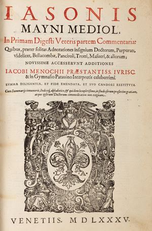 In primam [-secundam] Digesti Veteris partem Commentaria: Quibus, praeter solitas Adnotationes insignium Doctorum, Purpurati, videlicet, Bellacombae, Panciroli, Trotti, Masueri, &amp; aliorum