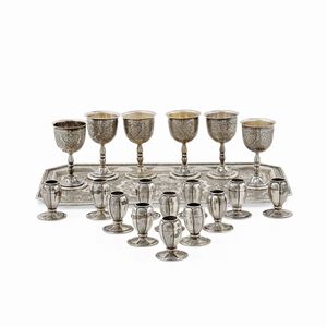 Lotto di diciannove argenti