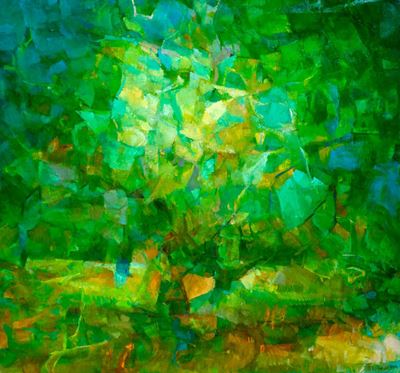 L'albero di Aachen, olio su tela