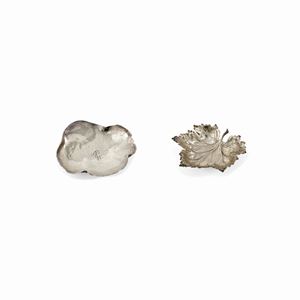 Two silver leaves, Gianmaria Buccellati
