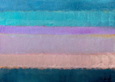 Viola e verde, olio su tela, 1991