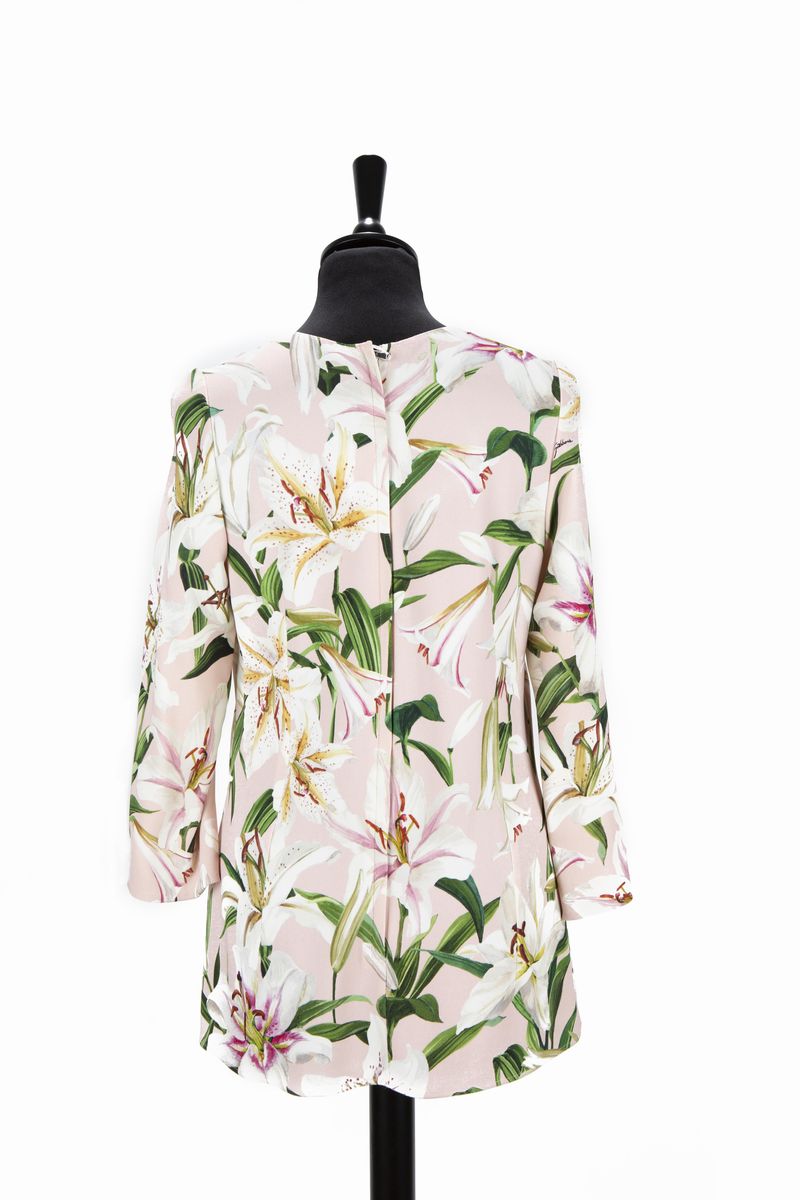 Dolce & Gabbana - Blusa Svasata a Manica Lunga