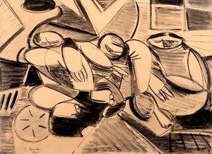 Birolli Renato - Composition with figures