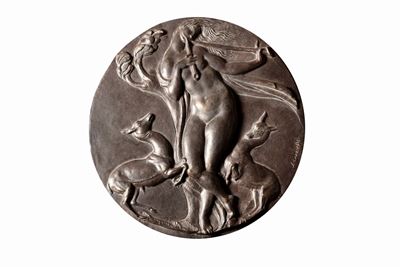 Primavera - gesso alabastrino patinato a bronzo