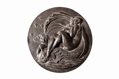Galatea - Gesso alabastrino patinato a bronzo