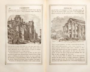 Letteratura italiana - Manzoni, Alessandro - I Promessi Sposi. Storia milanese del secolo XVII scoperta e rifatta da Alessandro Manzoni. Seconda edizione illustrata. Storia della Colonna Infame