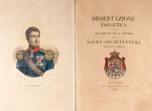 Archeologia - Accademia ercolanese di archeologia,  / Carelli, Francesco - Dissertazione esegetica intorno all&#39;origine ed al sistema della sacra architettura