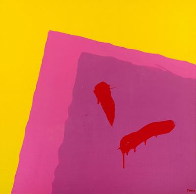 Spazio invadente, olio su tela, 2001, cm 70 x 70