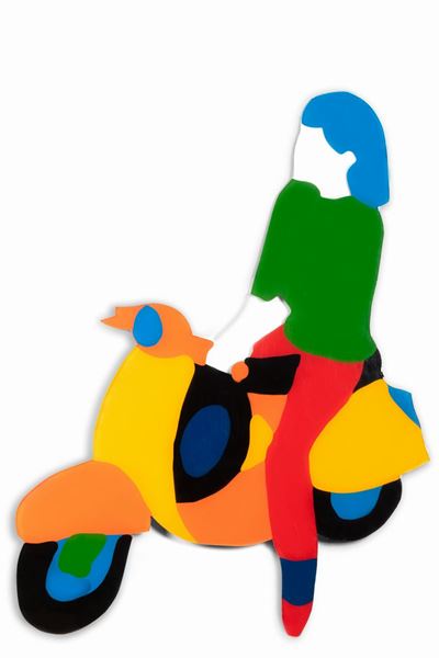Vespina, smalti su perspex sagomato, 2004