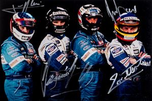 Gran Prix de France 1996 - foto con firme dei piloti