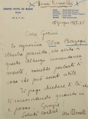 Autographed letter signed