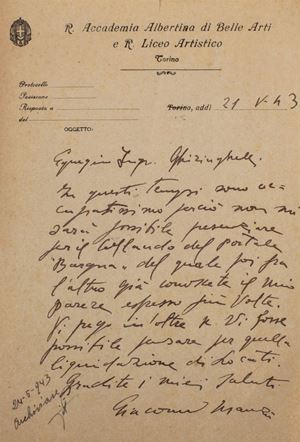 Autographed letter signed