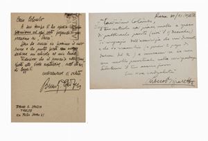 Signed autographed postcards