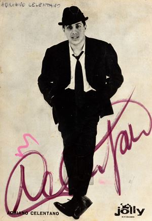 Photo postcard with signature