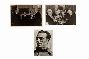 Foto di Eduardo De Filippo, una con dedica e firma