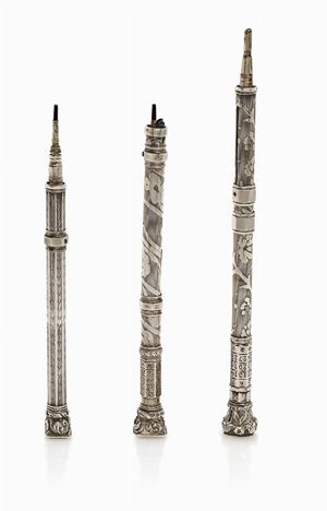 LOTTO DI TRE SIGILLI D’EPOCA IN ARGENTO