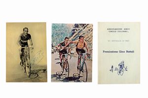 Two photos with dedication and a signed menu