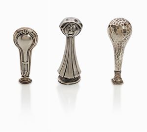 LOTTO DI TRE SIGILLI D’EPOCA IN ARGENTO
