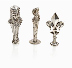 LOTTO DI TRE SIGILLI D’EPOCA IN ARGENTO