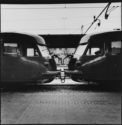 Senza titolo (Stazione), stampa vintage a gelatina ai sali d'argento